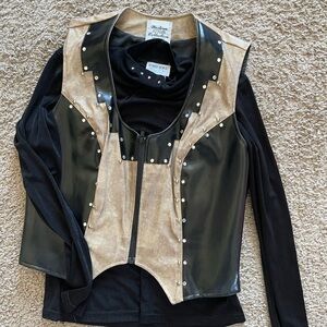 Western pleasure show vest and under shirt